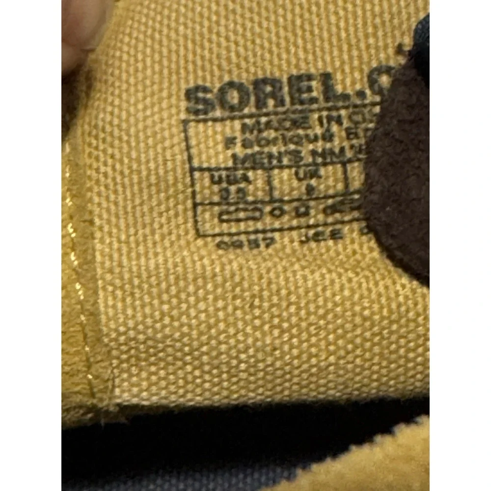 Sorel Stitched Leather Rubber Men Brown Chukka Boot Size 9.High Lace Up 1669-204